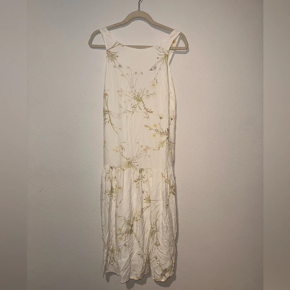 Sancia White Washed Floral Long Dress Size Medium - Picture 1 of 8
